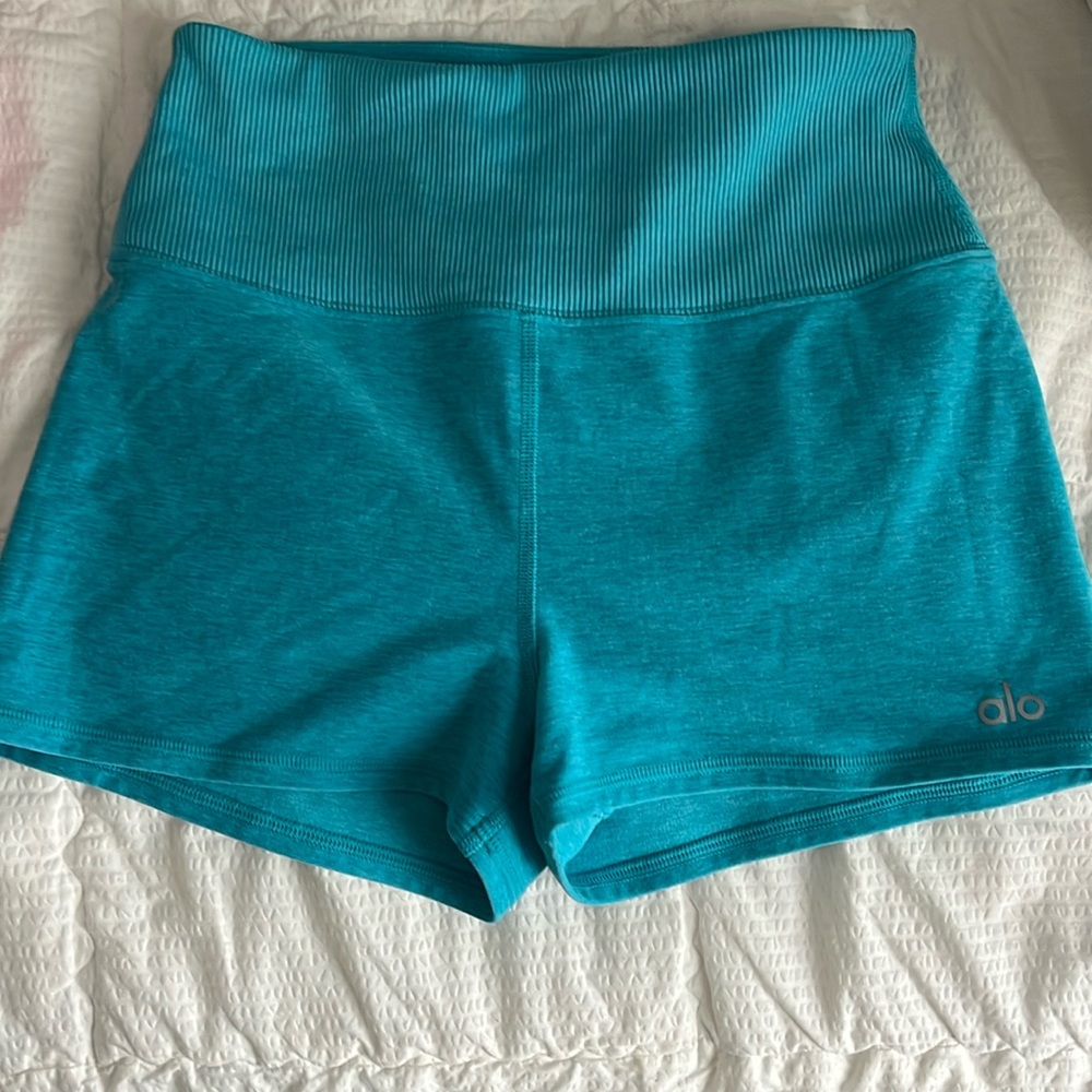 Alosoft Aura Short Size Small - Bright Aqua Heather